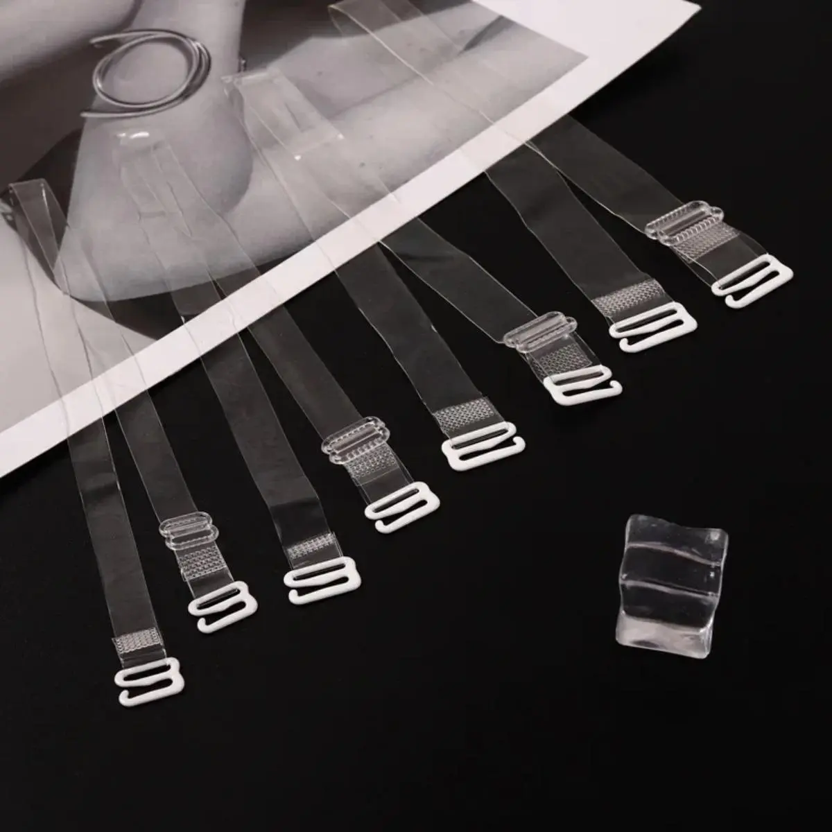 Elastic Invisible Bra Straps Transparent Detachable Adjust Shoulder Strap Women Silicone Bra Belt Underwear Accessories