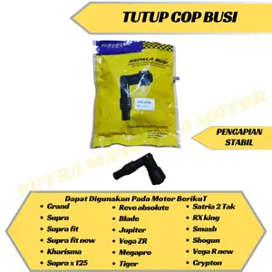 10 PCS kop cangklong tutup busi supra all type grand karisma revo blade vega tiger megapro vega king Motor Motorcycle