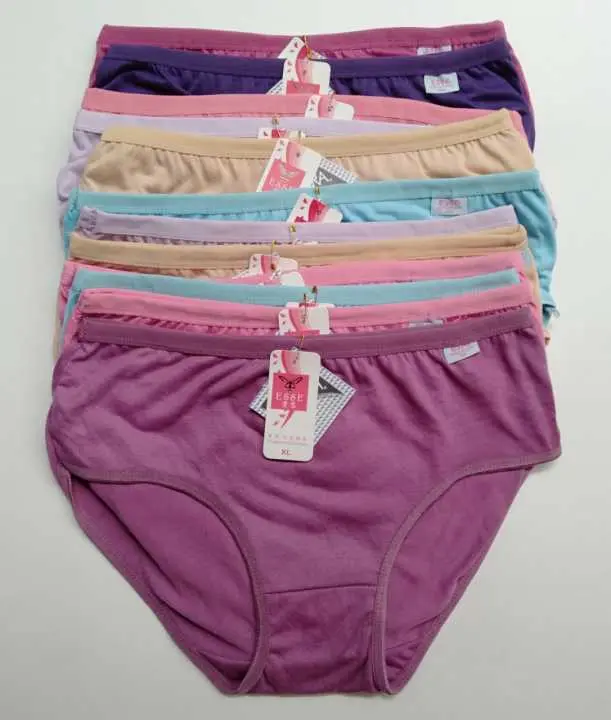 Celana Dalam Wanita Esse Collection Super Soft 12 Pcs (1 Lusin) Random Warna - Ukuran M/BB 35-40 Lembut dan Nyaman