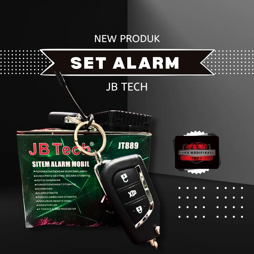 ALARM MOBIL KUNCI LIPAT JB TECH JT889NMODEL REMOTE INIVA REBORN Car