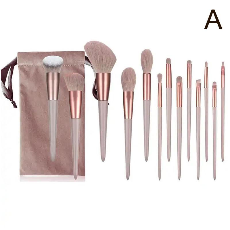 Product Introduction of Bộ cọ trang điểm có túi, 13 miếng, kem che khuyết điểm, phấn mắt, R9N0 24