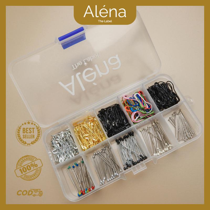 Alena - Paket Lengkap Pentul Peniti 1 Set Anti Ribet | 022 Hijab 0
