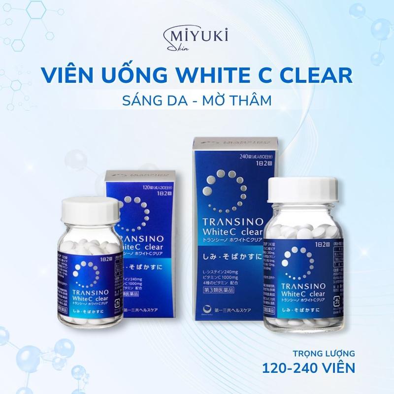  Viên uống hỗ trợ sáng da TRANSINO White C Clear 120 viên 240 viên | MIYUKI SKIN 
