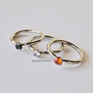 Cincin Wanita Monel Anti Karat dan Anti Luntur Variasi Permata Rings