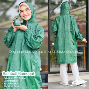 Rainball Raincoat Mantol Jas Hujan PVC Portable