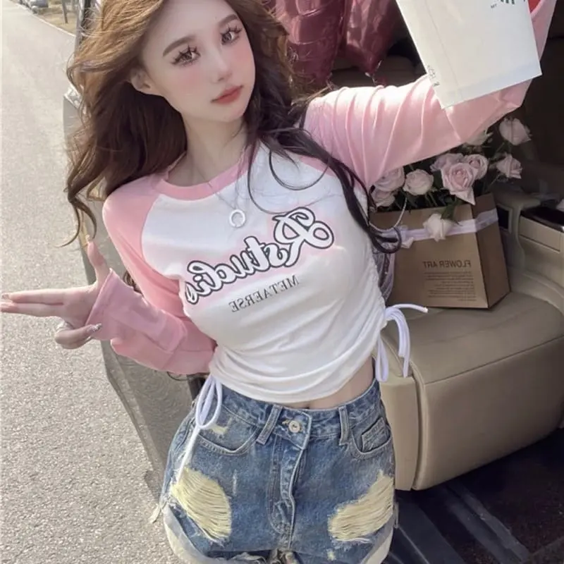 Crop Top Longslevee RSTUCLIO Knit Rib Wanita  (LD 96 , P 40 ) Baju Nyaman Panjang Knitwear 8
