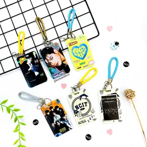 Holder Kartu Nama Kpop BTS Photocard Lucu Gaya Anak Muda Dengan Tali Lanyard