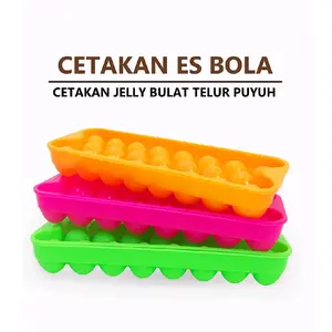 Cetakan Ice Ball Puding Jelly Cetakan Es Batu Bentuk Telur Puyuh