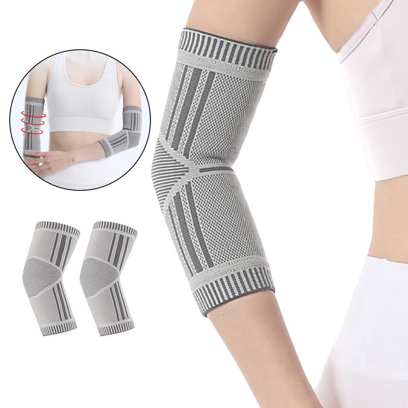 Bảo Vệ Khuỷu Tay, GOBYGO, Dệt Kim, Thoáng Khí, Đàn Hồi, Để Tập Thể Dục, Bóng Rổ, Cầu Lông, Tay Áo Bảo Vệ Cánh Tay, 1 Miếng 0