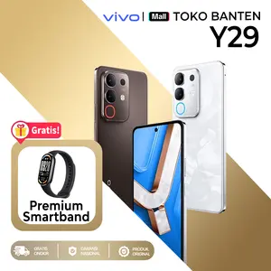 vivo Y29 - Design Marmer Eksklusif, 6500mAh Tahan 3 Hari 44W Flashcharge, IP69 Tahan Air Ekstrem dan Tahan Banting Ekstrem, Layar Flagship Schott, AI Erase 2.0 + AI Photo Enchance, Dual Stereo Speakers + 400% Audio Booster, Funtouch OS15