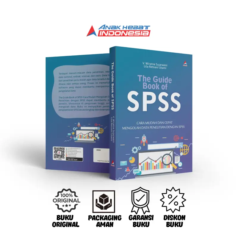 Buku The Guide Book of SPSS : Cara mudah dan cepat mengolah data penelitian dengan SPSS