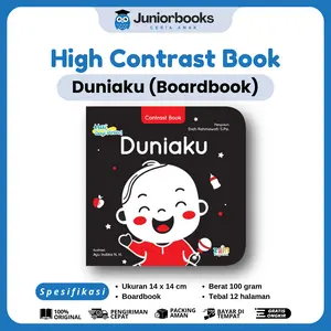 Buku Anak High Contrast - Buku Bayi Usia 0+ Kontras Hitam Putih - Boardbook Newborn Baby - Zain
