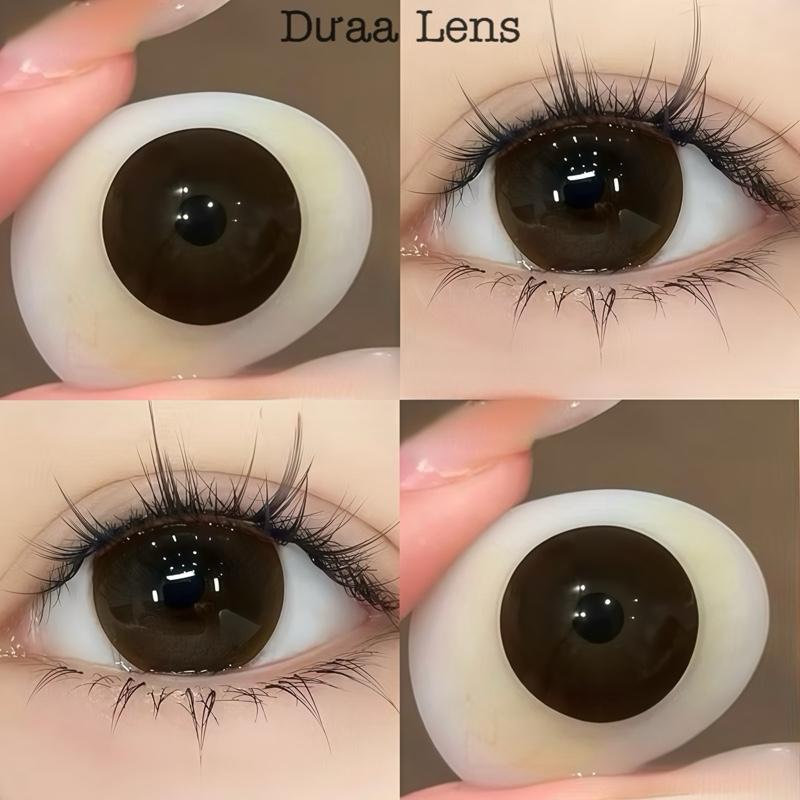  DƯAA LENS - Kính Áp Tròng Màu Cosy Choco Tự Nhiên Đeo Hằng Ngày nâu lạnh len 14.5mm giãn 