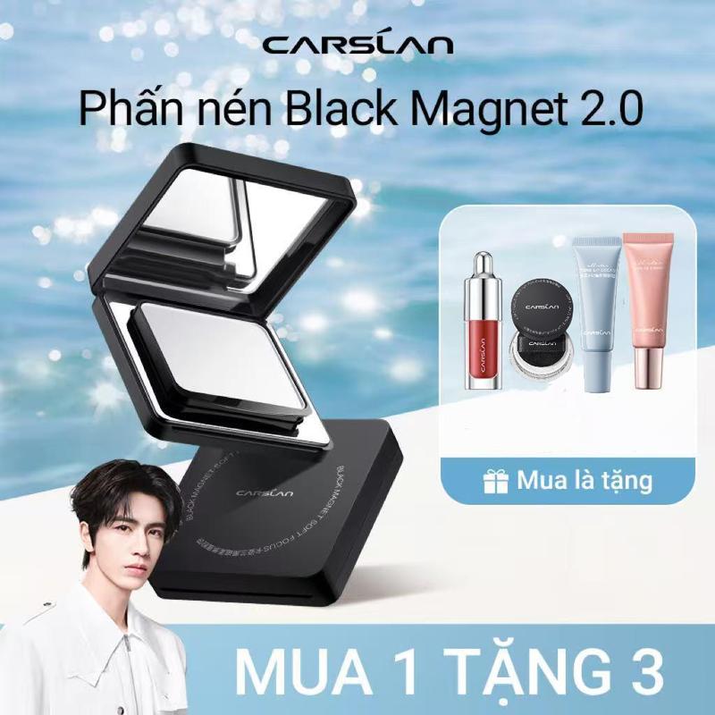   COHOCCHAMDA   Carslan Phấn nén Black Magnet phiên bản mới 2.0,Kháng nước và mồ hôi cao 8g Mua 1 Tặng 4 Phấn phủ Black Magnet mini*1+son tint mini*1+Kem nâng tông mini 5g*2 