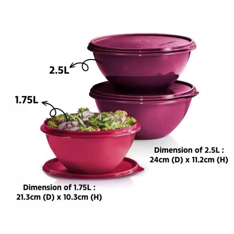 Tupperware Wonderlier Bowl 1.7L / 2.5L - TikTok Shop Malaysia