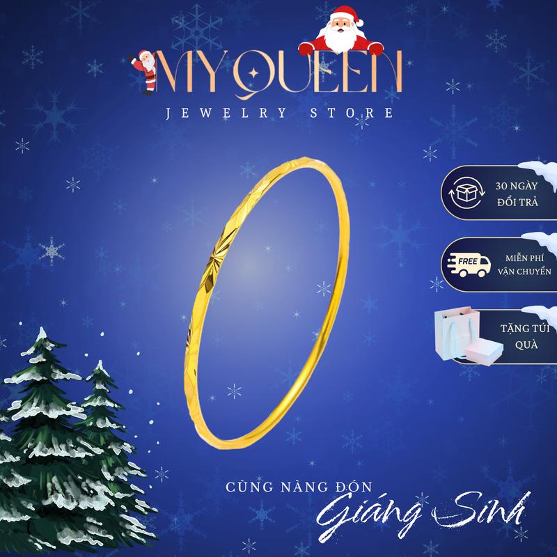 Kiềng tay VÀNG NGỌC SANG CHẢNH tượng trưng cho sự giàu sang phú quý chất liệu titan mạ vàng