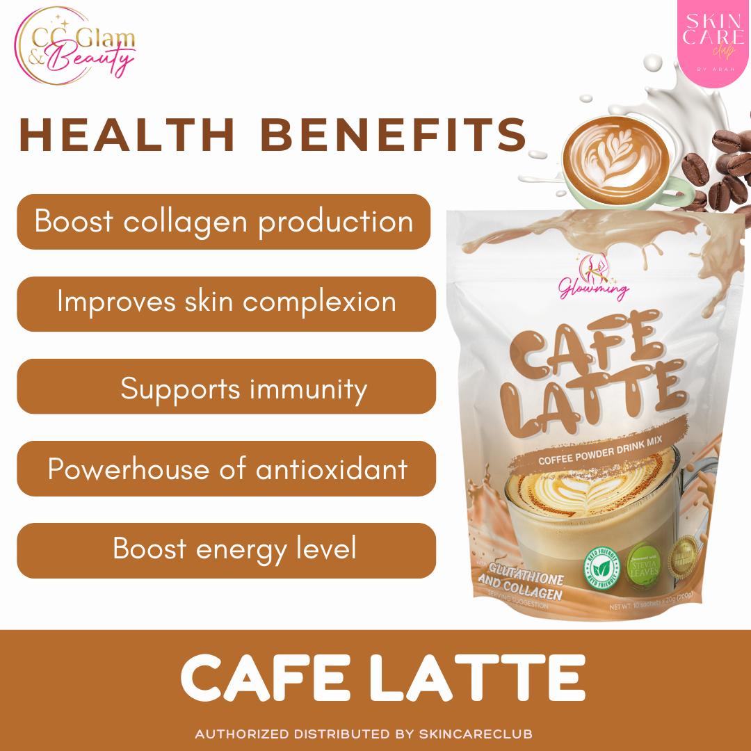 Cafe Latte Powdered Drink infused with Glutathione and Collagen with Herbal Extracts by CC Glam and Beauty - Set of 2 | Glowming Drinks | CC2 - TikTok Shop Philippines Cafe Latte Powdered Drink infused with Glutathione and Collagen with Herbal Extracts by CC Glam and Beauty - Set of 2 | Glowming Drinks | CC2 - TikTok Shop Philippines