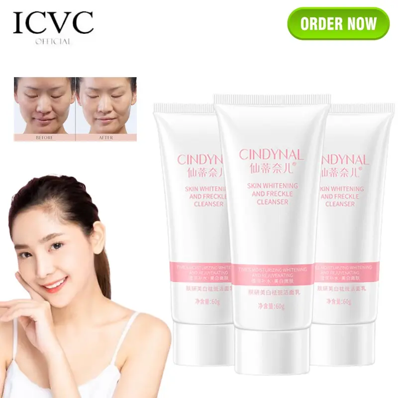 Facial Wash Pencerah Wajah Penghilang Flek Hitam dan Jerawat Cindynal Skin Whitening And Freckle Cleanser 0