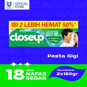 Closeup Pasta Gigi Menthol Fresh Valuepack 2x160gr