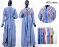 Gambar GAMIS OZIAS BROKAT PREMIUM 09984 LD 105 I Gamis Kondangan Cantik I Fashion Remaja Wisuda Muslim Nyaman - denim dari Ozias.id Kota Administrasi Jakarta Barat 4 Tokopedia