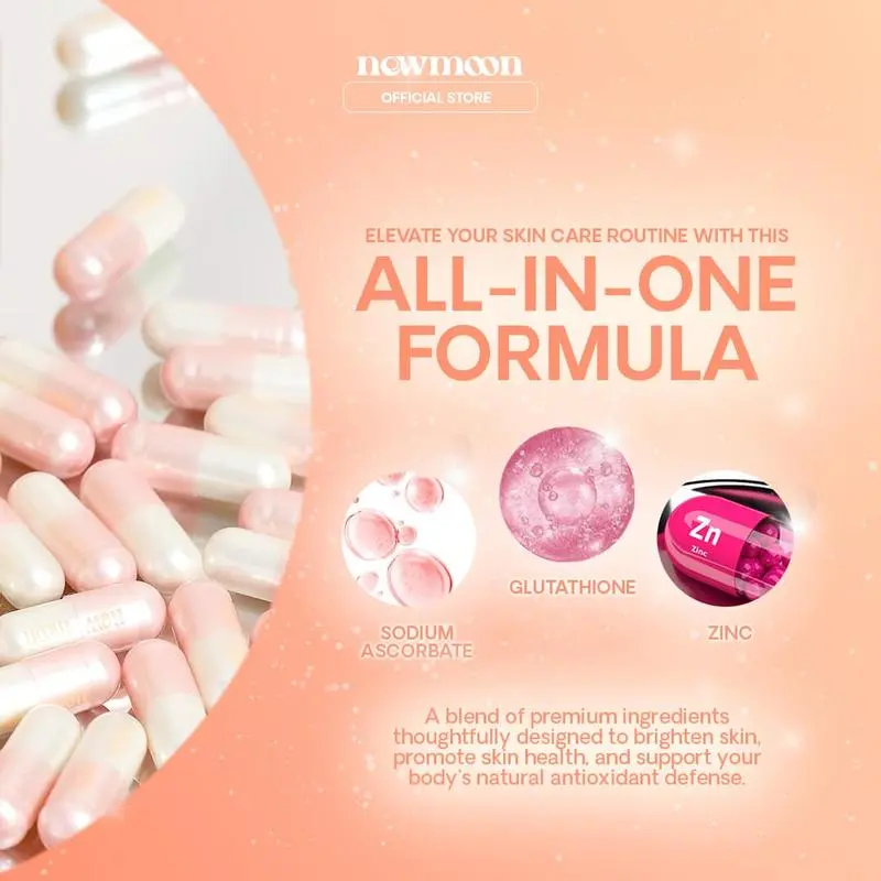 New Moon Soft Glow S-Acetyl Glutathione 30 pcs Capsule - TikTok Shop  Philippines