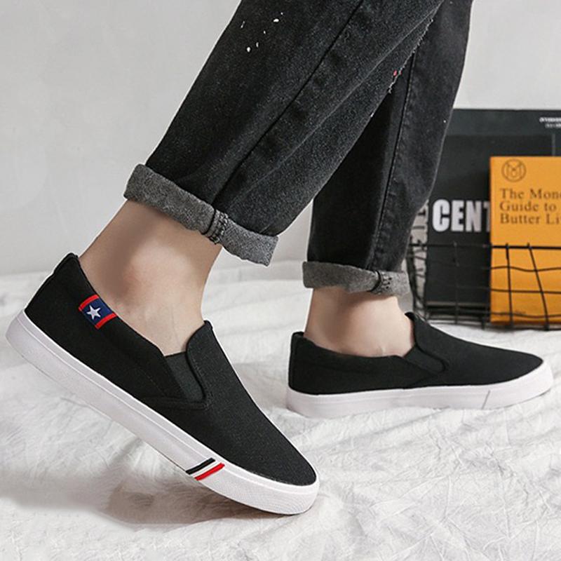 Keeping Sepatu Slip On Pria Original Sepatu Hitam Cowok Sneakers Slop Wakai Spatu Kasual KSC406 3