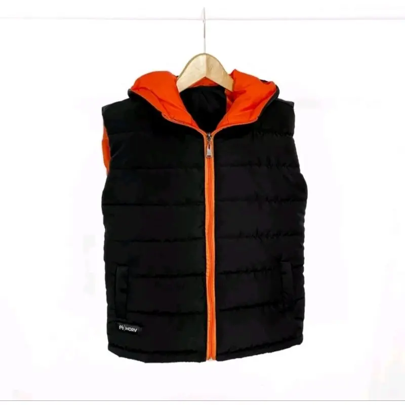 Jaket rompi vest tebal anak hoodie keren unisex untuk umur 2-14 tahun Perempuan Cewek Laki-Laki Anak-Anak 1