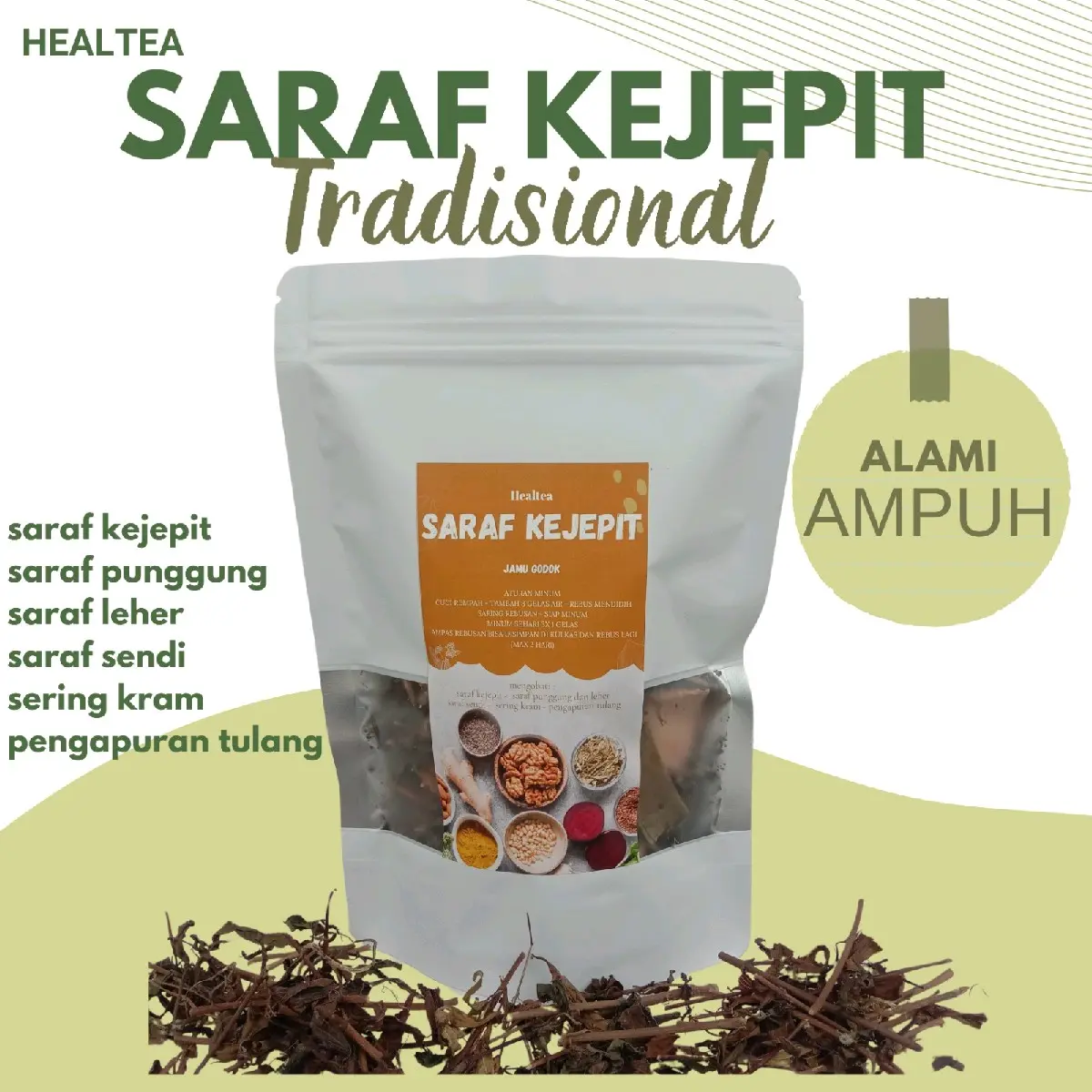 saraf kejepit jamu godok tradisional herbal alami sitaline obat