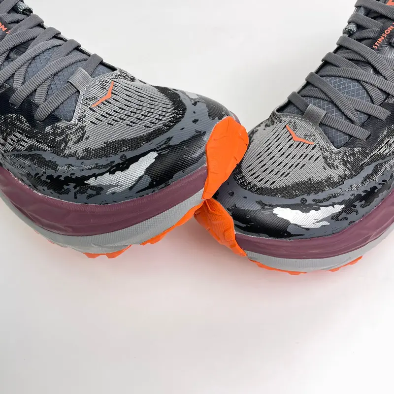 HOKA Stinson 7 Sepatu Lari Pria Trail Running Shoes Castlerock Cabernet - Nyaman & Tahan Lama untuk Jalur Menantang 2
