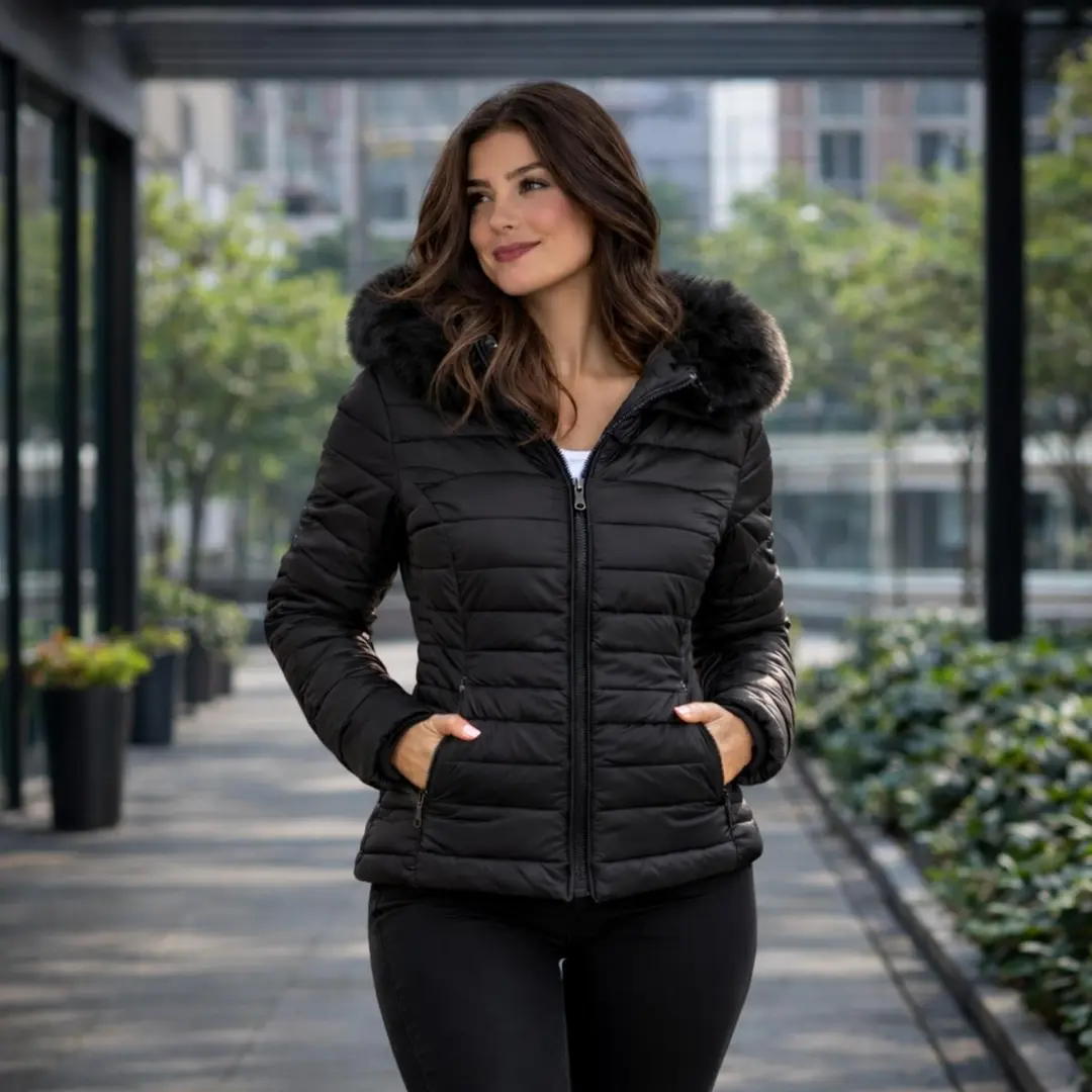 Jaqueta Feminina Puffer Forrada Premium | Quentinha, Leve e Estilosa