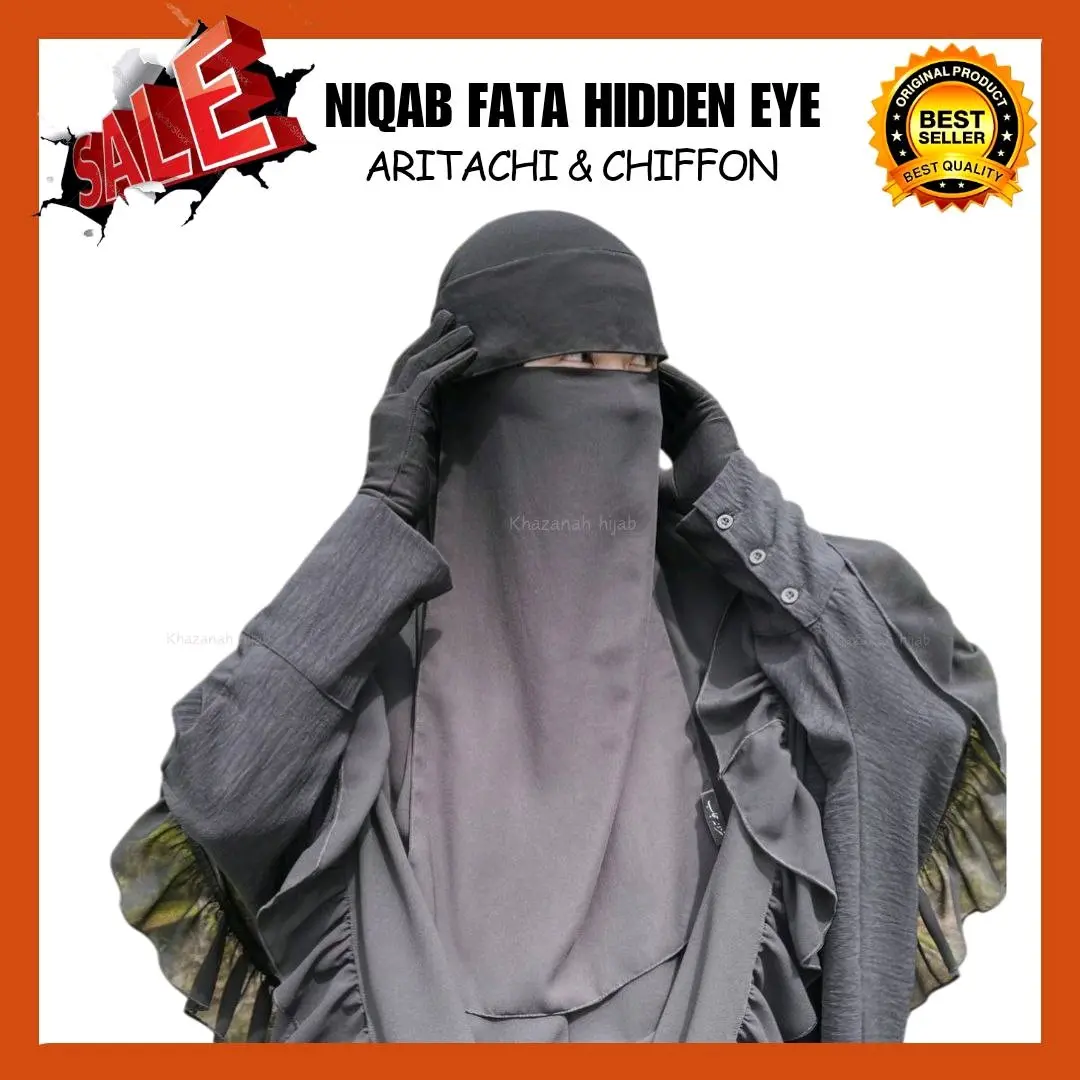 Niqab Hidden eye 6 in 1 aritachi & chiffon