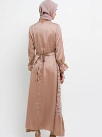 Gambar FAME - Gamis Wanita Panjang Detail Panel Lace Milo - 9911109 - XL dari FAME Official Kota Surabaya 2 Tokopedia