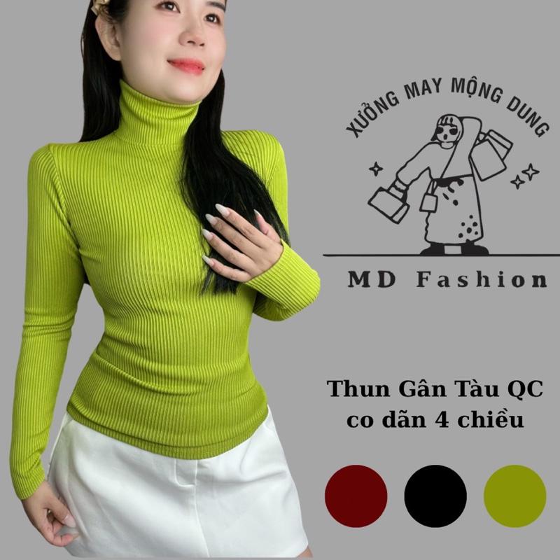 Áo Thun cổ lọ quốc dân ( GÂN Tàu QC xịn ) MD Fashion , không xù lông , không bai nhão, mặc siêu bền