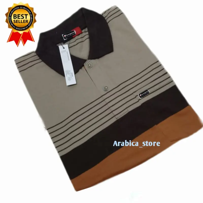 Kaos kerah salur pria pakai saku berlengan pendek berkualitas bagus II jahitan rapi dan bersih II kaos nyaman di pakai 4