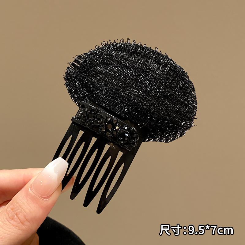 Product Introduction of Girls and Girls Fluffy Sponge Mat Hair Styling Sponge Mat Forehead Clip Princess Rhinestone Flower 11
