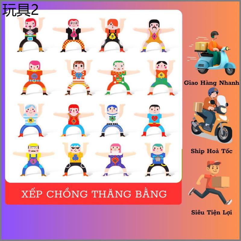 bán chạy nhất ĐỒ CHƠI XẾP CHỒNG THĂNG BẰNG GỖ 32 NHÂN VẬT – RÈN LUYỆN KHÉO LÉO…