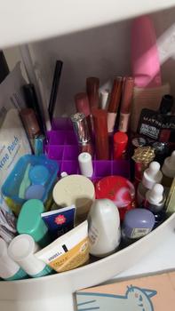 Product Review of Tempat lipstik, Lip gloos, parfum 10 ml (Kotak 24 slot) warna Ungu dan Pink Plastik from h**2 0