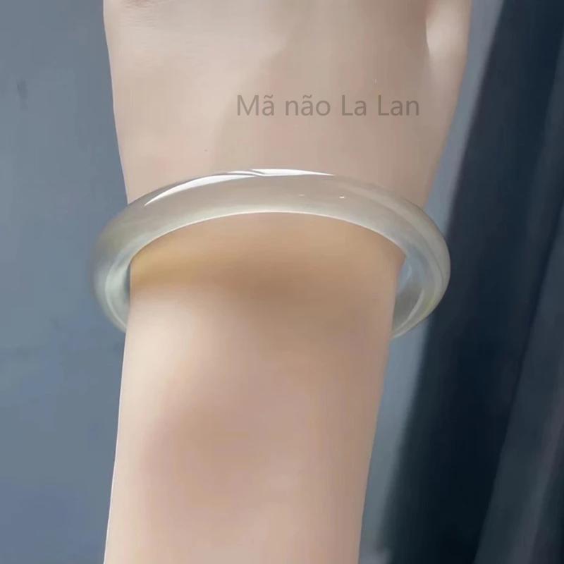 Vòng tay mã não bạch nguyệt quang bản hẹ cao cấp