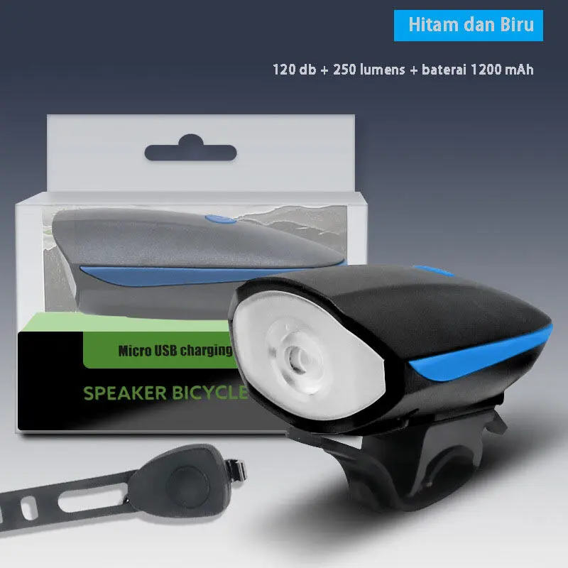 TaffLED Lampu Sepeda LED Cree XPG dengan Klakson - 7588 - Multi Color Outdoor lampu buat sepeda pancal 4