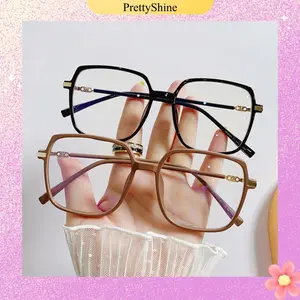 PS~KC926  Kacamata Anti Radiasi Persegi Kacamata Style Korea Bingkai Retro Petak Eyeglasses