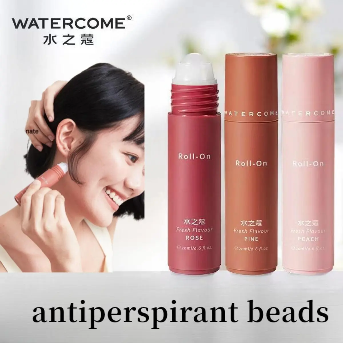 WATERCOME Antiperspirant Long-Lasting Fragrance Deodorant Refreshing Underarm Roll-On Deodorant Roll-On