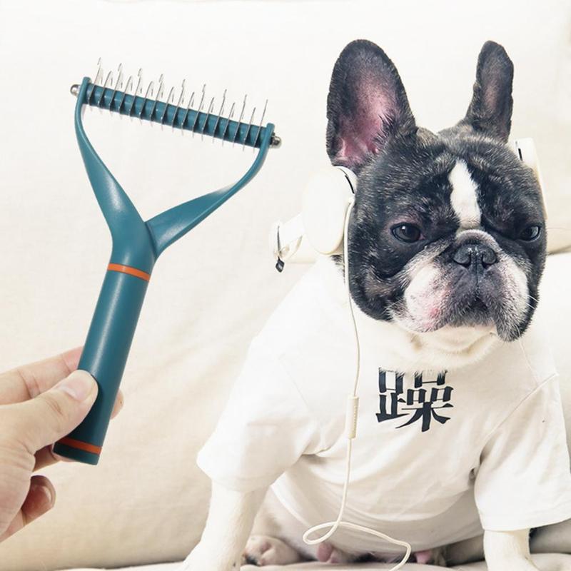 Product Introduction of Pet Hair Remover Stainless Steel Dog Brush for Small Medium Dogs Golden Retriever Border collie Pets Grooming Comb Accessories 7