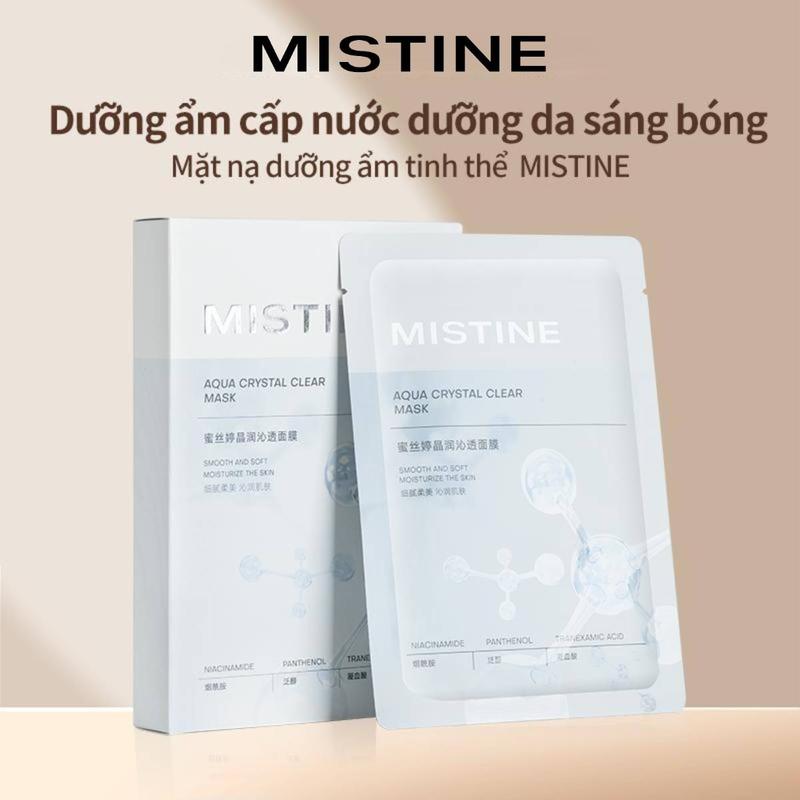 [LIVE]MISTINE 5PCS/Box Mặt nạ dưỡng ẩm tinh thể Dưỡng ẩm cấp nước dưỡng da sáng bóng