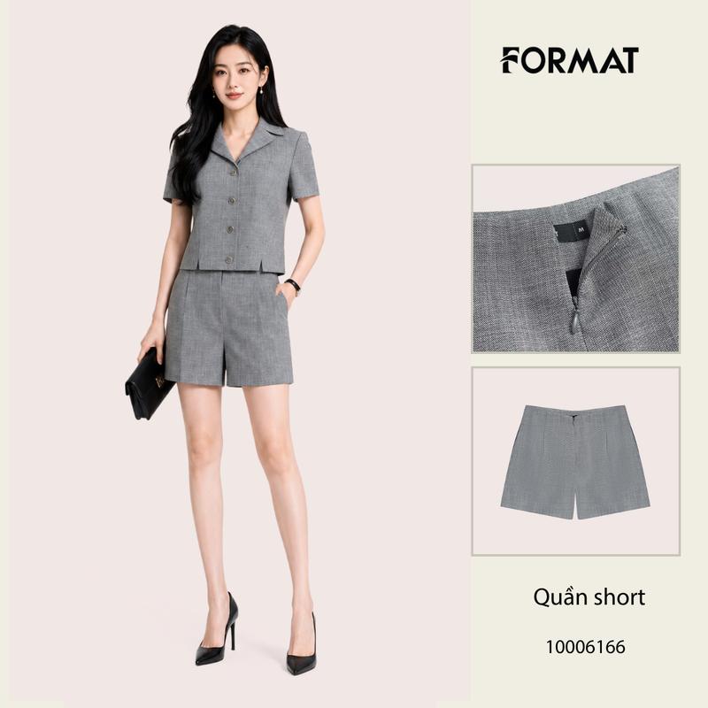 Áo Gile Nữ Format 10006171 Cổ V Sát Nách Dáng Vest Công Sở Thanh Lịch Cài Khuy…