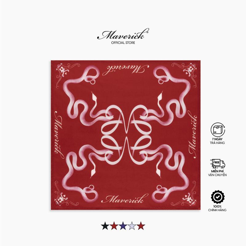 Khăn BANDANA MVRK "YEAR OF SNAKE" Edition 2025 Kích Thước 65cm x 65cm Chất Lụa Satin Cao Cấp 1