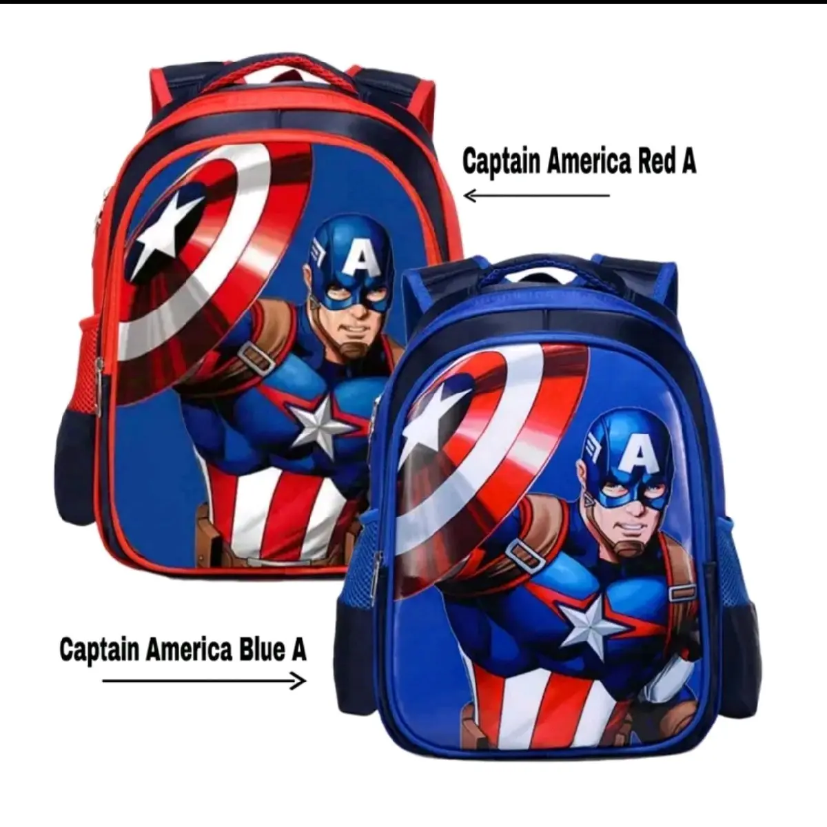 Tas Sekolah Anak Paud Tk Sd anak laki-laki Tas Ransel Anak Karakter Marvel Captain America Ironman Spiderman Fashion Anak Koper Dan Tas
