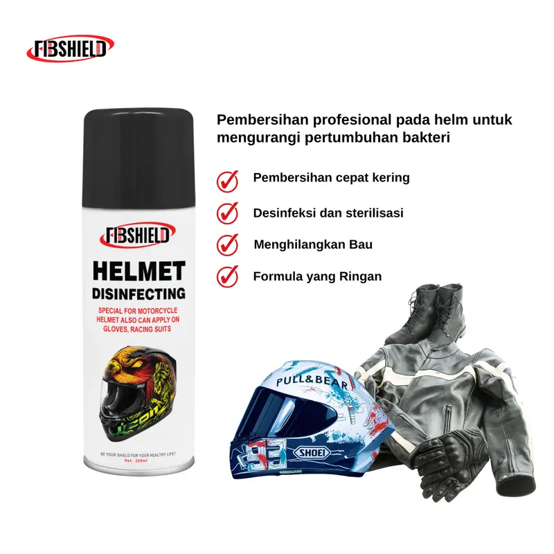 Promo Natal【Kumpulan kombo】pembersih Helmet Disinfecting Menghilangkan bau desinfeksi dan ringan pembersihan kering dan cepat Wax Polish perlindungan maximal perlindungan berkelanjutan daya rekat yang kuat formula penghilang helm paskal 5