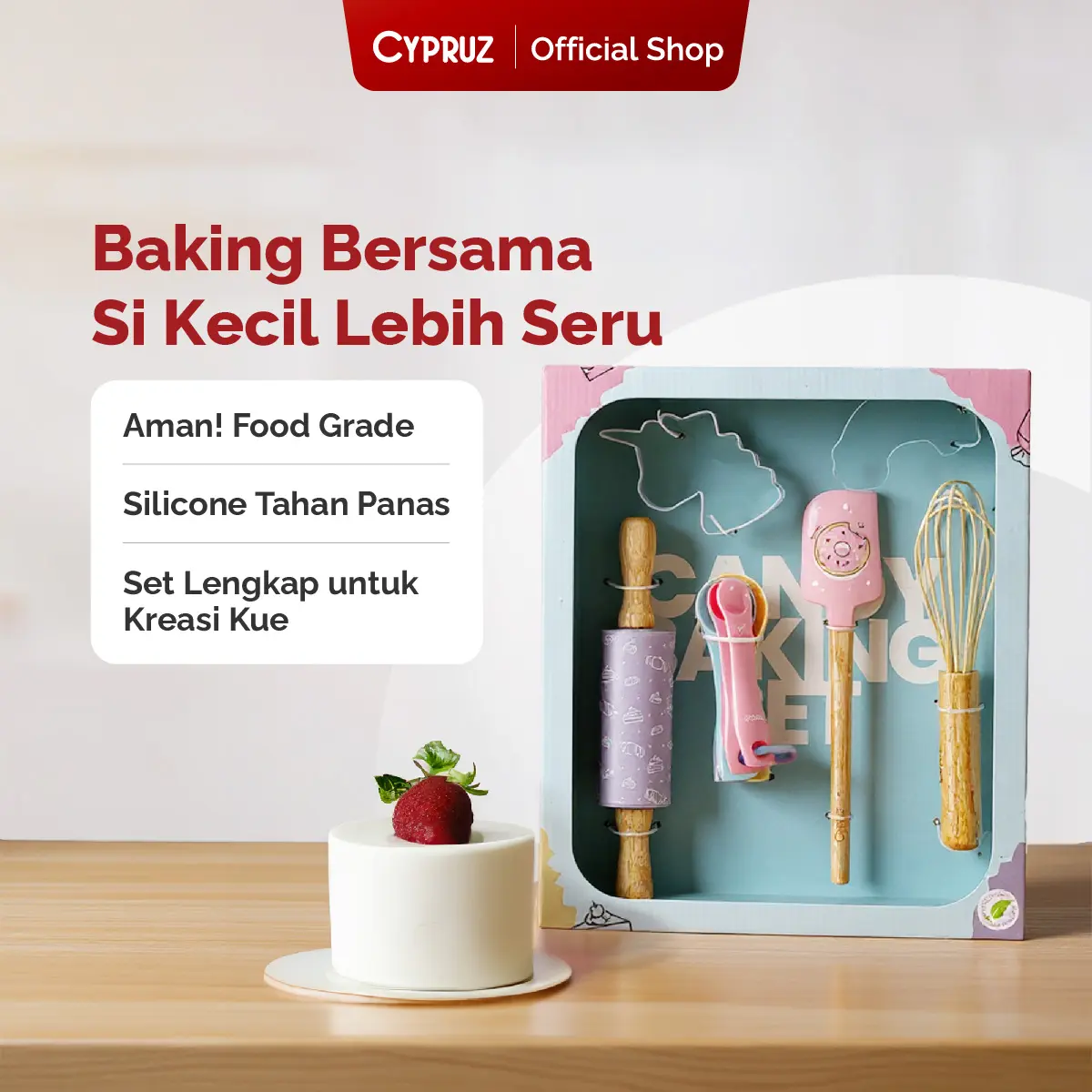 Cypruz Utensil Candy Baking Silicone Set 10 pcs Kitchenware