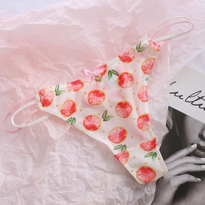 Product Introduction of Sexy Women Thongs Panties Sexy Mesh Transparent Solid Color Low-Rise Seamless Underwear Cute Girls Ladies Mesh T-Back T-String 10