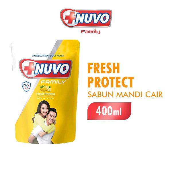 Nuvo sabun mandi cair 400ml protect care Soap Wangi Membersihkan 3